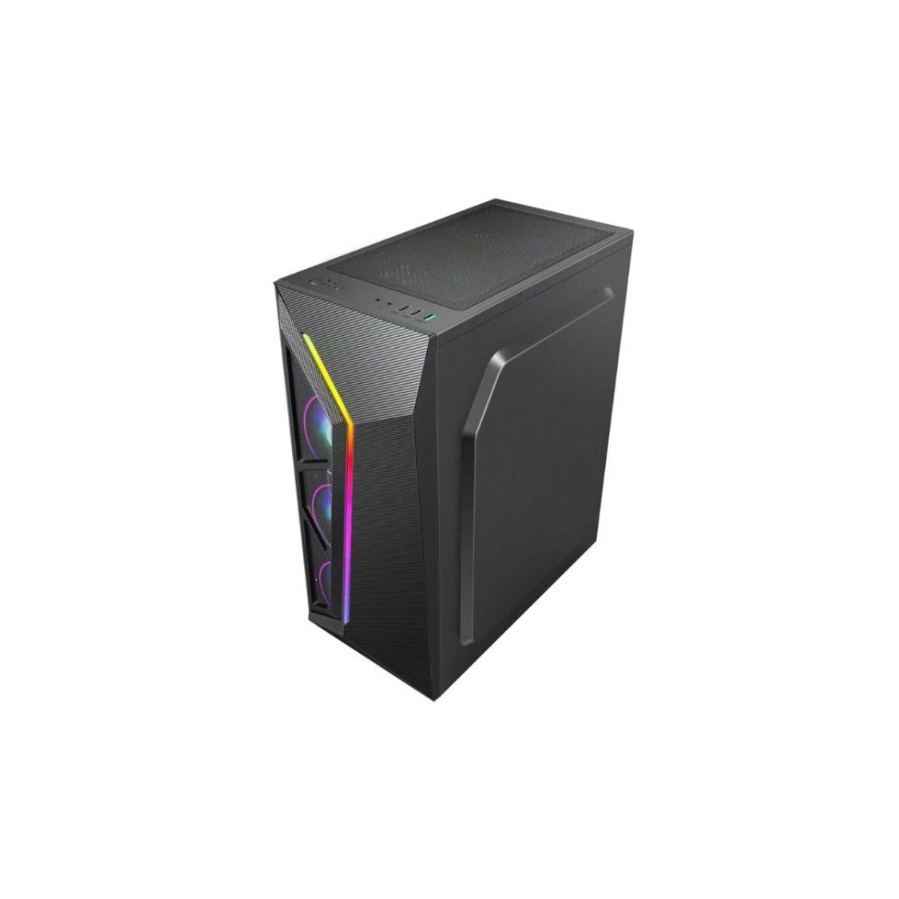GAB. ATX BRAZILPC GAMER BPC-005B BLACK C/ 4 COOLER (1xUSB3.0/2xUSB/LATERAL DE VIDRO) S/ FONTE *OPEN