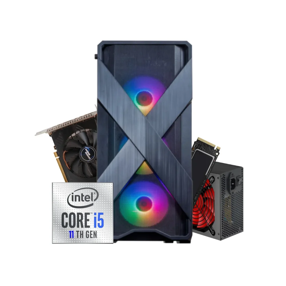 MICRO UPD AIO BRAZIL PC INTEL I5 11400/8GB/SSD 256GB/BPC H510/WEBCAM/TELA 21.5 BASE FIXA PRETO #