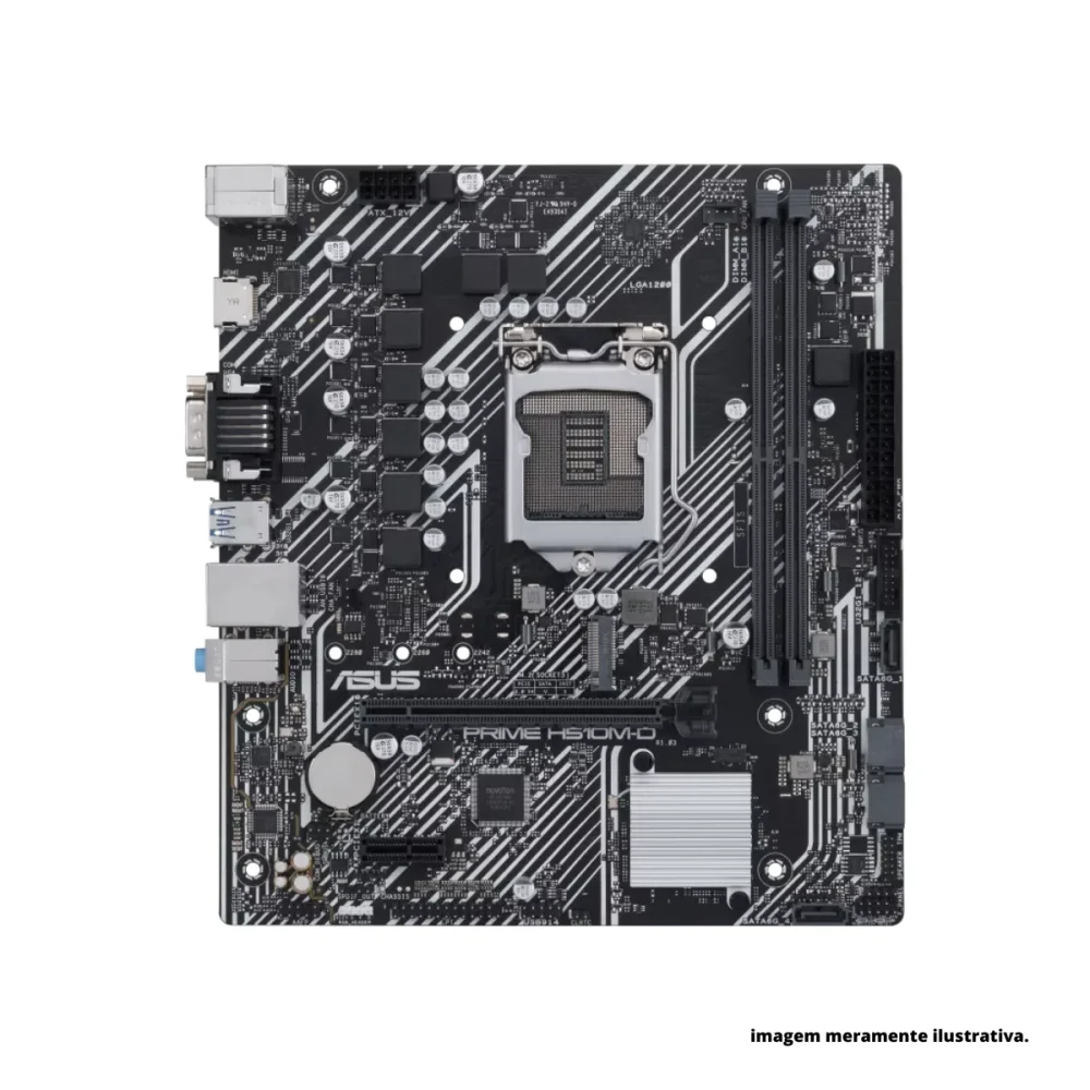 PLACA MAE DESK GIGABYTE 1200 H510M-H (2xDDR4/1XHDMI/1xVGA/1xM.2/1xPCI-X16/1xPCI-E/2xUSB3.2) BOX