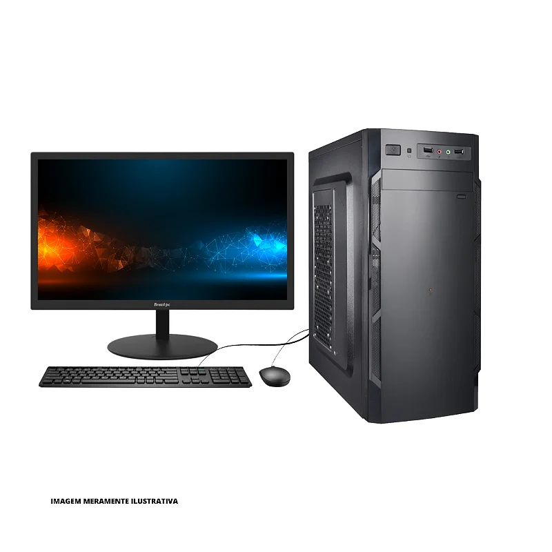 MICRO AIO BRAZILPC I3 3220 (I3 3220/MB BPC 1155/4GB DDR3/SSD 240 C/ MON. 21.5 GIRATORIA C/ WEB CAM