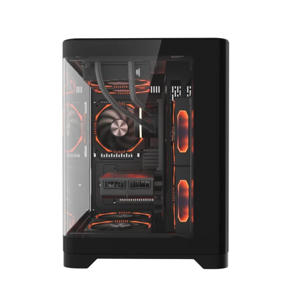 GAB. MATX BRAZILPC GAMER BPC-CANOPY-B MINI PRETO C/ 5 COOLER (1xUSB3.0/1xUSB/LATERAL DE VIDRO S/ FON - Imagem 2