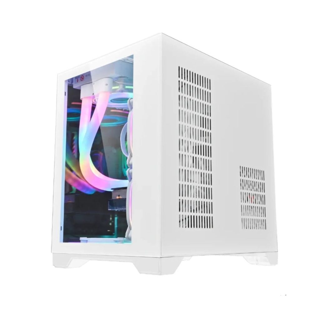 GAB. ATX BRAZILPC GAMER BPC-T02B BRANCO C/ 4 COOLER (1xUSB3.0/2xUSB/LATERAL DE VIDRO/FRENTE MASH) S/ - Image 2