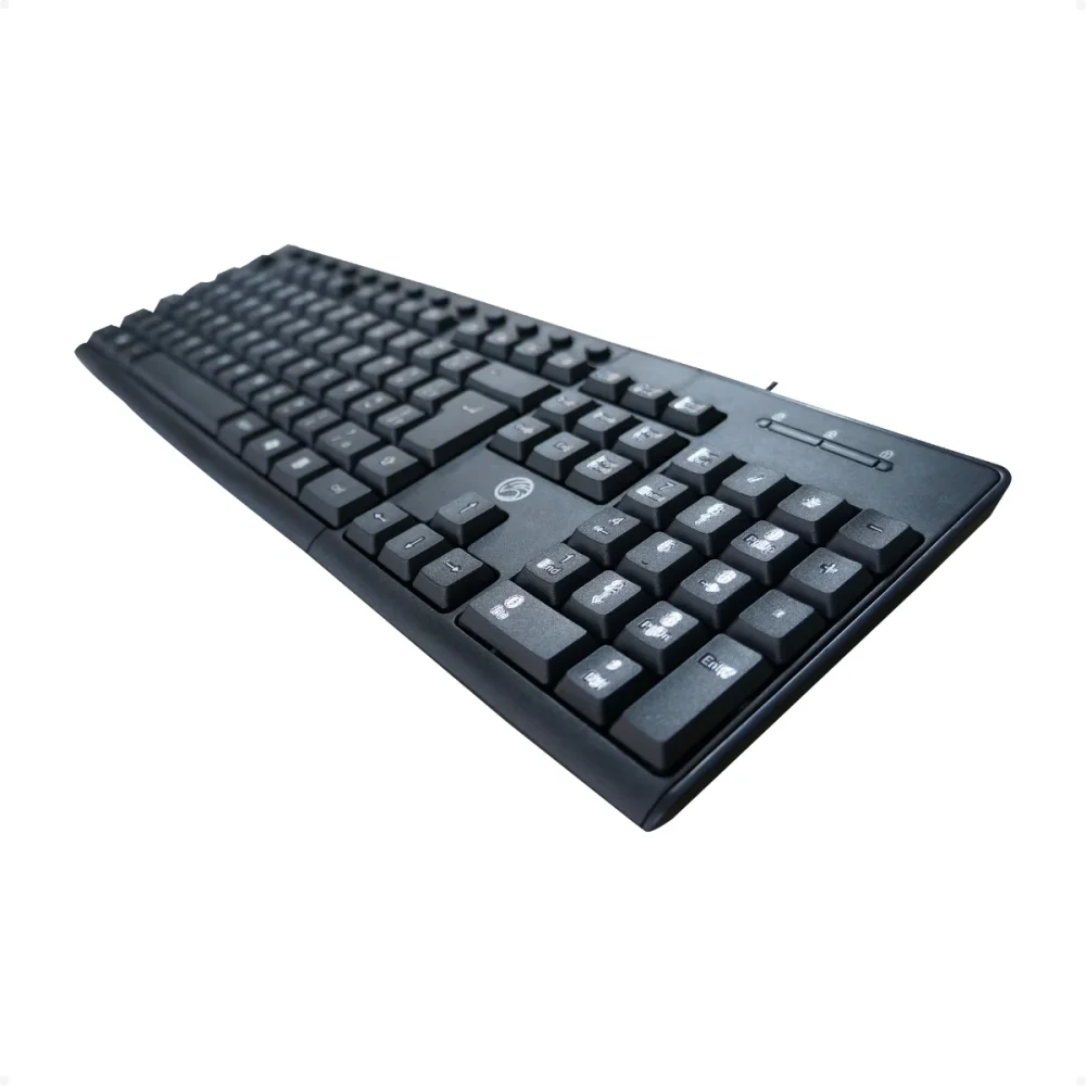 TECLADO USB BRAZILPC 807S GRAVAÇÃO A LASER PERMANENTE PRETO OEM   I