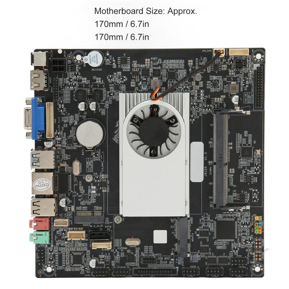 PLACA MAE AIO BRAZILPC BPC-ITX-J4125 QUAD CORE 2.0GHZ (1xDDR4/2xUSB3.0/1xM.2/1xM.2 WIFI) OEM   I