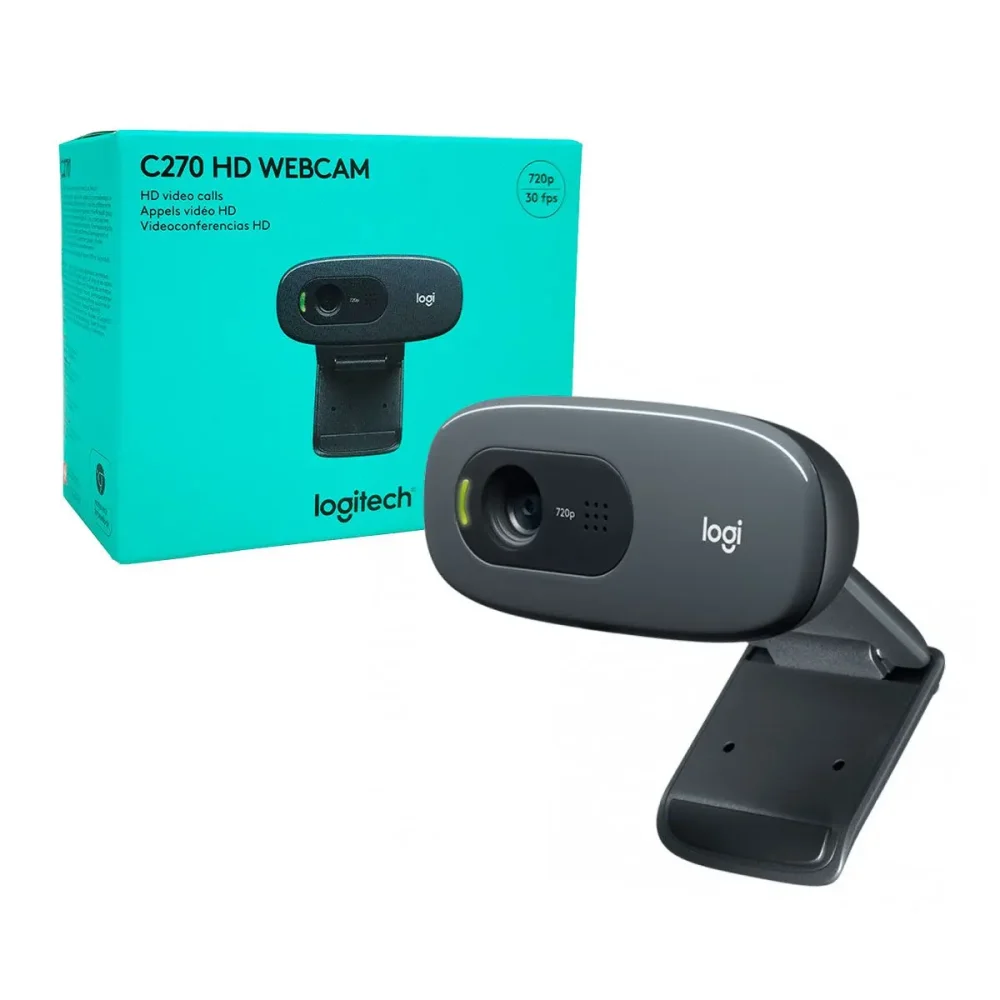 WEB CAM LOGITECH C270 HD 720P 30FPS 960-000947 PRETO BOX   I - Image 2