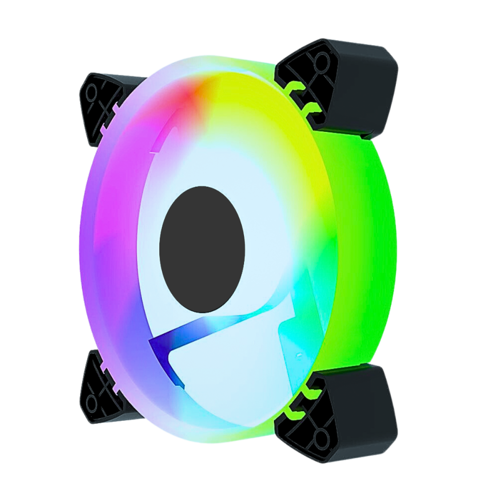 COOLER P/ GABINETE 12X12 BRAZILPC BPC-CL-SLIM-RGB C/ LED CENTRAL OEM   I - Image 5