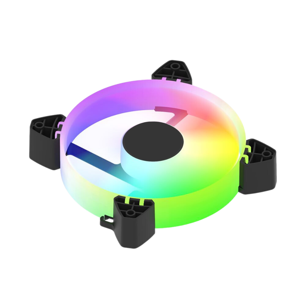 COOLER P/ GABINETE 12X12 BRAZILPC BPC-CL-SLIM-RGB C/ LED CENTRAL OEM   I - Image 3