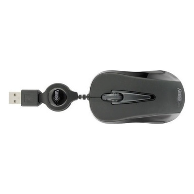 MOUSE USB MINI RETRATIL K-MEX MO-C133 PRETO+GRAFITE BOX