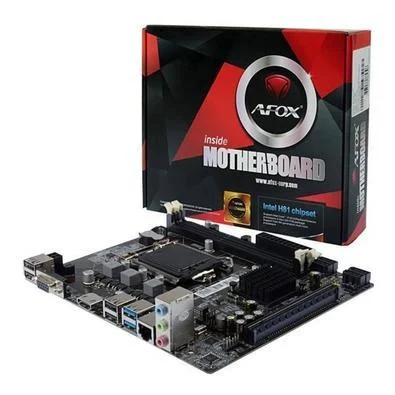 PLACA MAE DESK AFOX 1150 IH81-MA(2XDDR3/1XVGA/1XHDMI/4XUSB2.0/2XUSB3.0/1XREDE/1XAUDIO)(MONTAGEM) OEM
