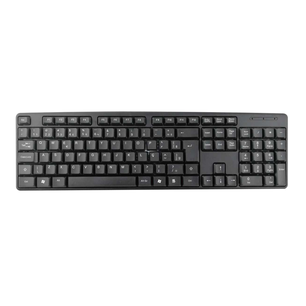 TECLADO USB BRAZILPC BPC-8236 COMUM PRETO 1.3M BOX