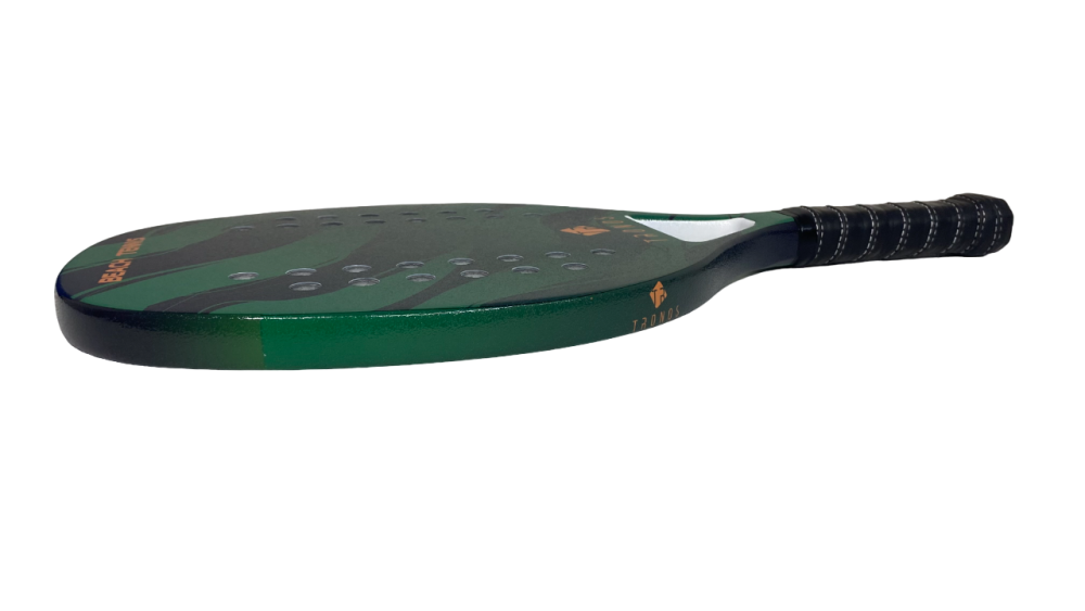 RAQUETE DE BEACH TENNIS EM 100% CARBONO TRONOS SU-TN-CV VERDE COM BOLSA   I - Image 3