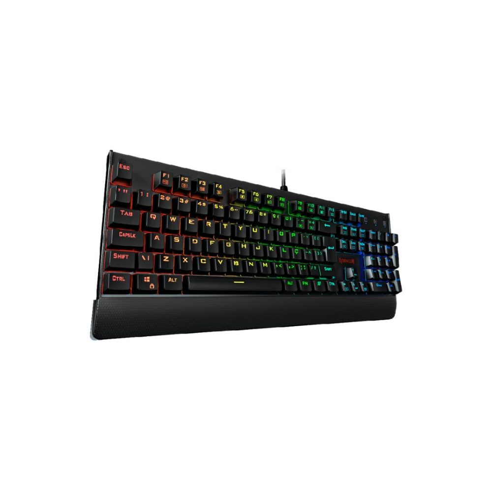 TECLADO USB REDRAGON K557-RGB GAMER MECANICO KALA RGB (SWITCH AZUL) BRANCO BOX