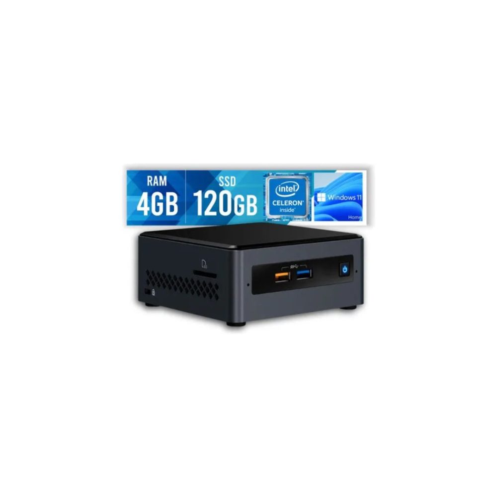 MICRO NUC BRAZIL PC INTEL CELERON N4100/6GB/SSD 120GB/WIFI AMOSTRA BOX   I