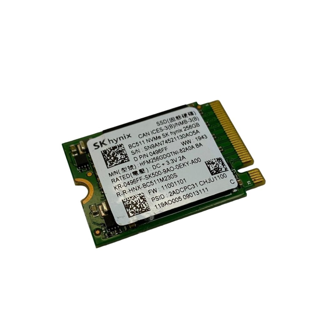HD SSD M.2 PCIe 3.0 256GB SK HYNIX BC511 NVMe HFM256GDGTNI-82A0A (SO FUNCIONA EM PLACA COM SLOT M.2)