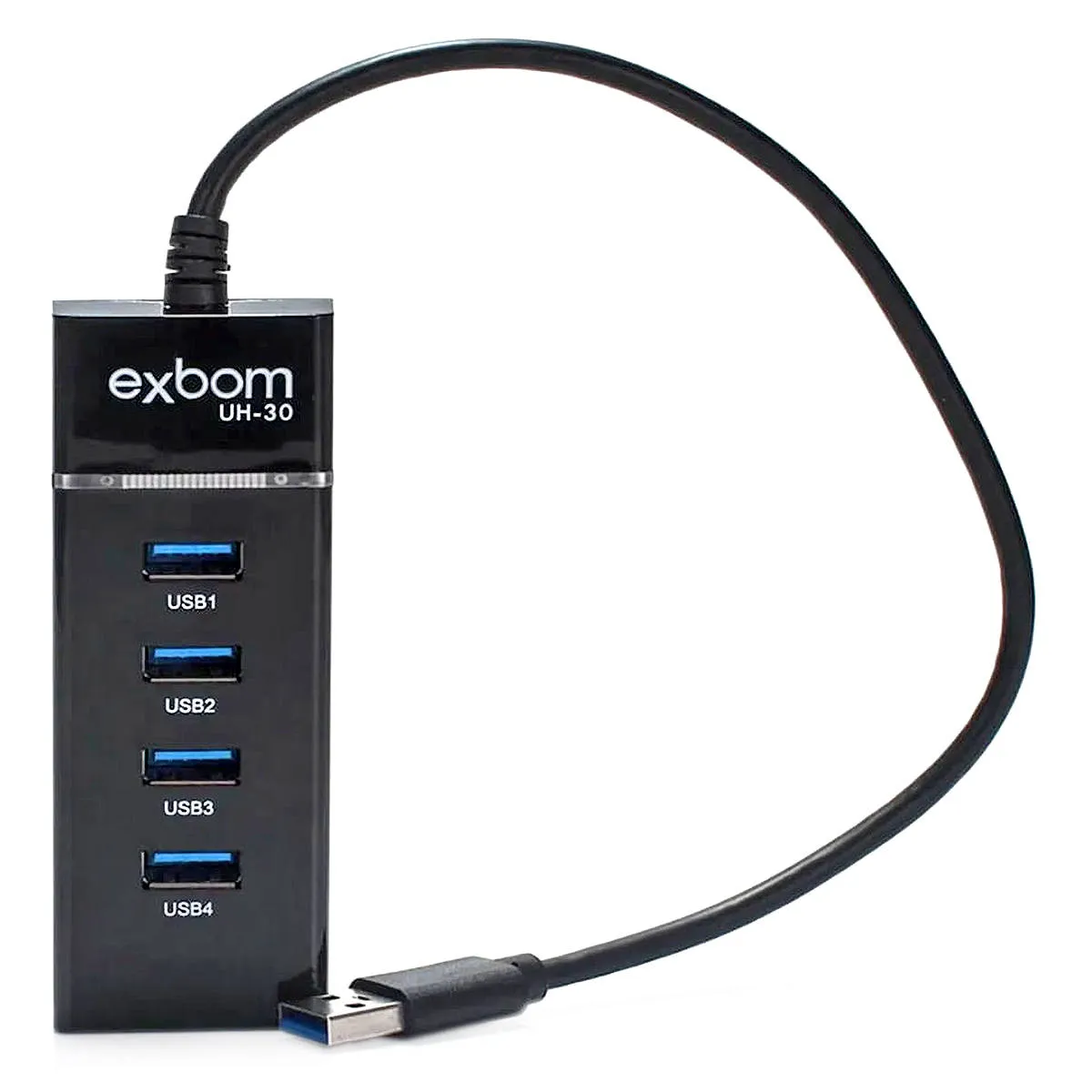 HUB USB C/ 4 PORTAS USB 3.0 EXBOM UHL-300 03780 BOX