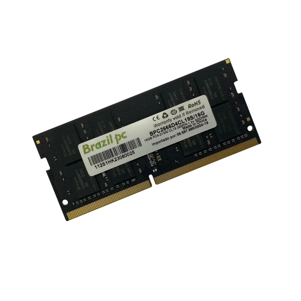 MEMORIA DESK 16GB DDR4 2666 BRAZILPC BPC2666D4CL19I/16G (INTEL) OEM   I