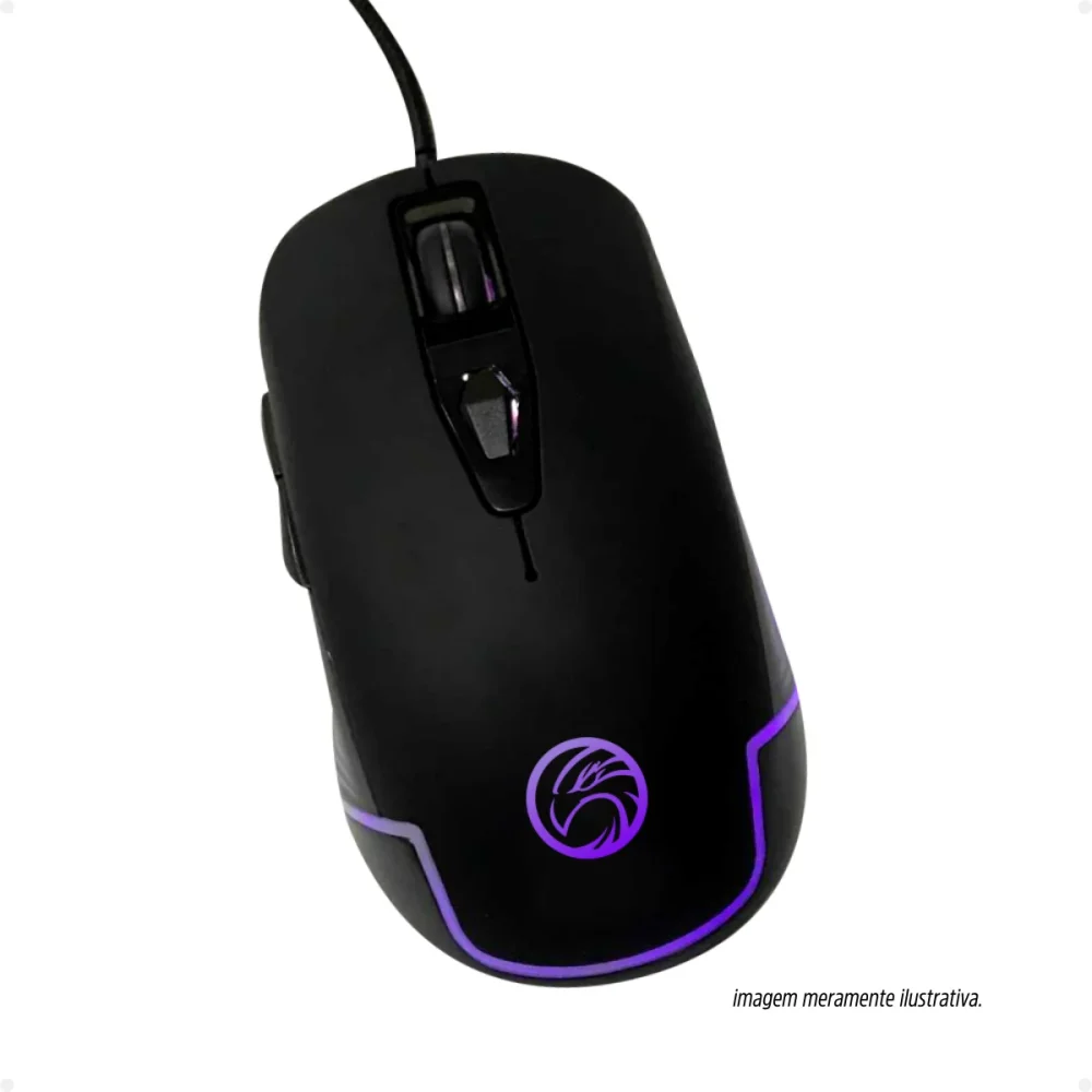 MOUSE USB BRAZILPC GAMER BPC-M781 C/ ILUMINAÇÃO LED GRADUALLY BOX   I - Image 2