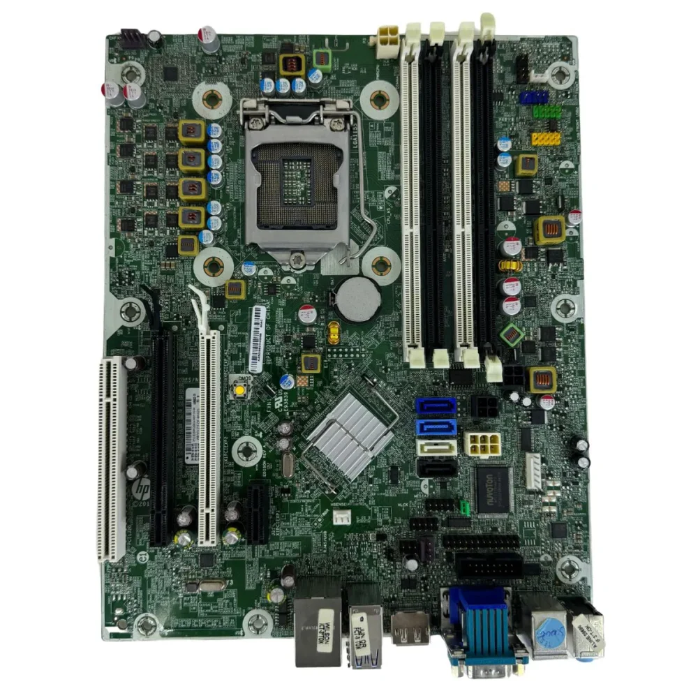 PLACA MAE DESK HP 1155 E93839 FXN1 (C/ COOLER/FONTE)(4xDDR3/1xVGA/6xUSB2.0/5xSATA2)(S/ESP) OEM   I