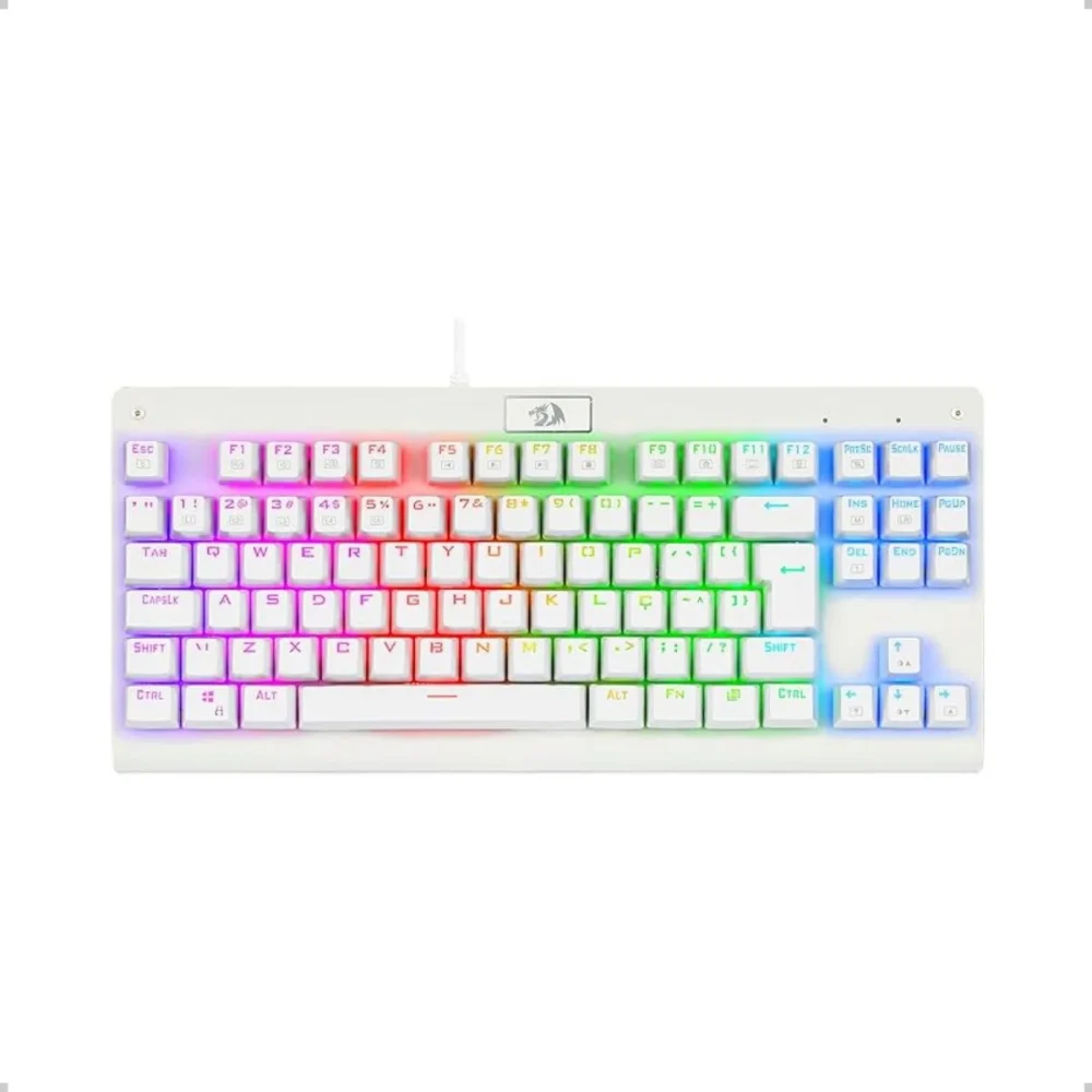 TECLADO USB REDRAGON K568W-RGB GAMER MECANICO DARK AVENGER RGB (SWITCH MARROM) BRANCO BOX - Image 2