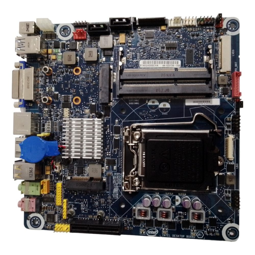 PLACA MAE DESK INTEL 1155 THIN MINI ITX DH61AGL (2XDDR3/1XHDMI/4XUSB2.0/1XREDE)(S/ ACESSORIOS) OEM