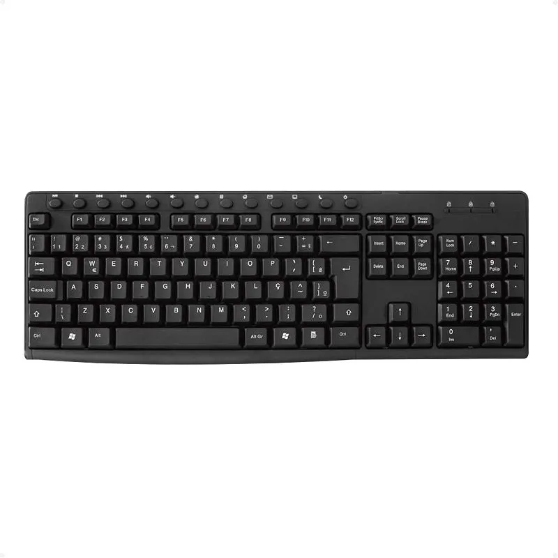 TECLADO USB BRAZILPC BPC-8160/8260  MULTIMIDIA COM FILTRO PRETO 1.2M OEM