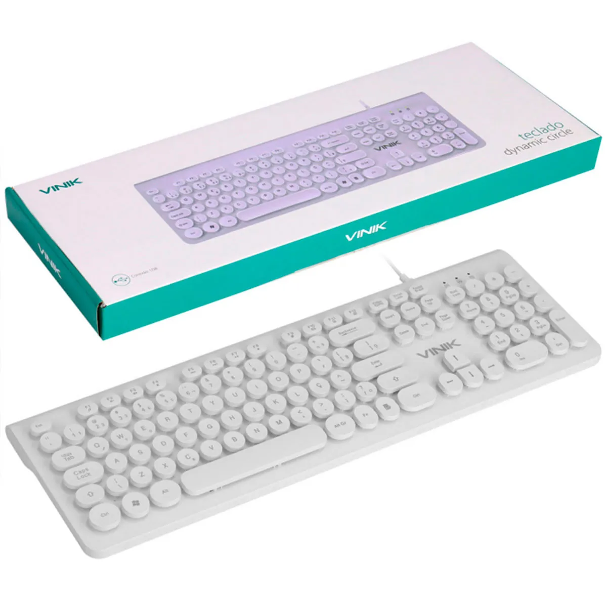 TECLADO USB MICRO BRANCO OEM I