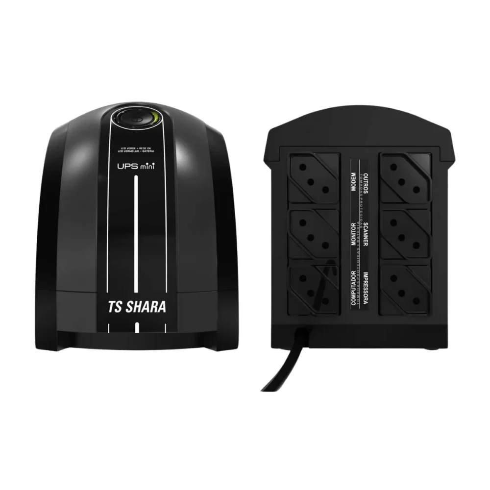 ESTABILIZADOR FORCE LINE 1000VA C/ 4 TOMADAS BIVOLT PRETO BOX - Image 2