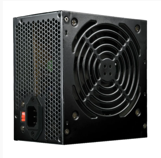 FONTE ATX 500W BRAZILPC BPC/5350B-M 12X12CM 24 PINOS COM CABO PRETO BOX - MONTADA NO BRASIL.