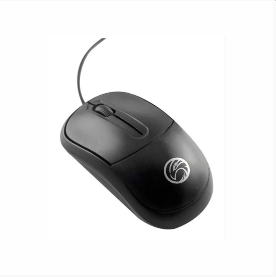 MOUSE USB OPTICO  BPC-M201 1000 DPI PRETO 1.2M (114X64X36) I